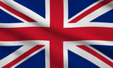 Fototapeta  - Waving Flag of Great Britain