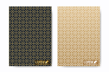 Poster - Modern vector template for brochure, Leaflet, flyer, cover, magazine or annual report. A4 size. Ramadan kareem design book layout. Abstract presentation with islamic style.