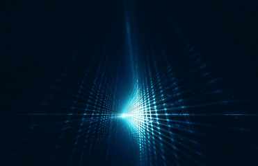 Wall Mural - abstract data stream matrix like background