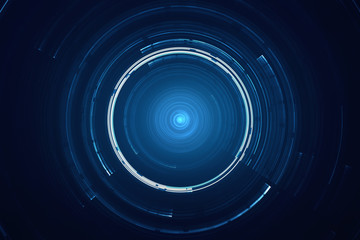 Wall Mural - abstract circular science fiction futuristic background