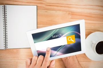 Poster - Composite image of logo of a search bar