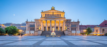 Berlin Concert Hall At Famous Gendarmenmarkt Square In Twilight, Berlin, Germany
