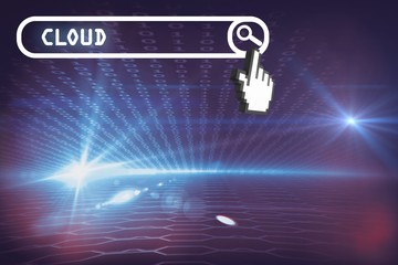 Poster - Composite image of a cursor on white background