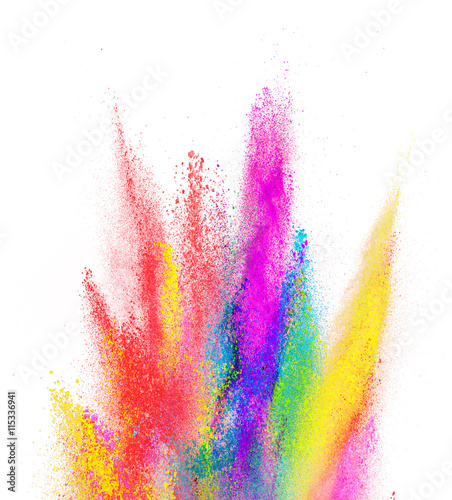 Dekoracja na wymiar  eksplozja-kolorowego-proszku-na-bialym-tle