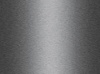Wall Mural - grey shiny brushed metal sheet texture background with copy space for text.