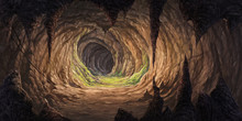 Inside The Cave For Illustration