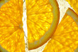 © Yuli - orange closeup. Background texture of sliced citrus fruit