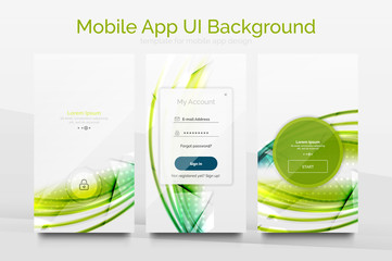 Wall Mural - Mobile application interface background design