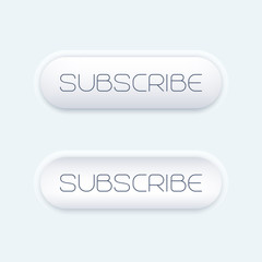 Sticker - subscribe button for web, modern design