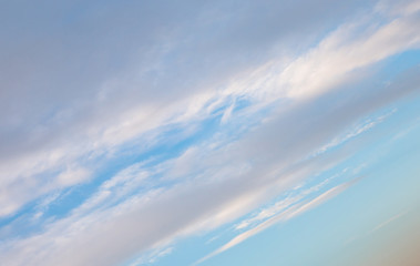 Wall Mural - abstract background with bokeh defocused beautiful flame clouds in the sky