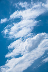 Wall Mural - abstract background with bokeh defocused beautiful flame clouds in the sky