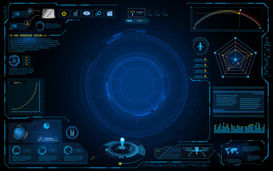 Poster - hud interface technology computing screen innovation concept design background