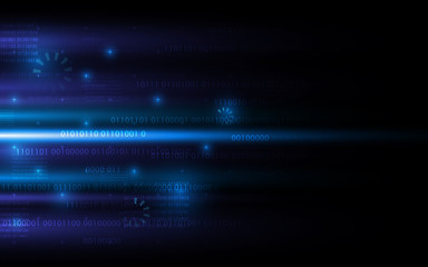 Fototapete - digital technology networking internet sci fi concept background design