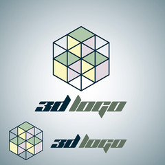 Wall Mural - 3d logo 7