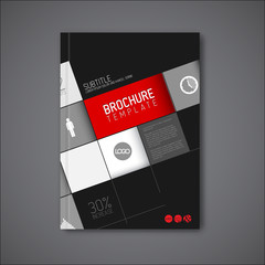 Modern Vector abstract brochure / book / flyer design template