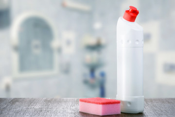 Wall Mural - Detergent Bottle  and sponge