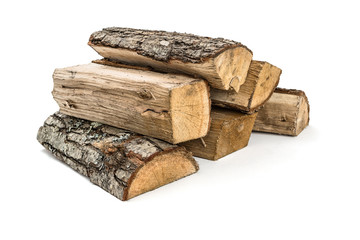 The logs of fire wood