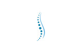 Fototapeta  - spine diagnostic vector logo