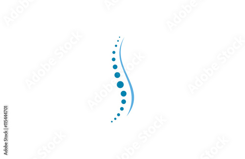 Fotografía spine diagnostic vector logo