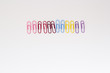 © byallasaa - paper clip set isolated on white background