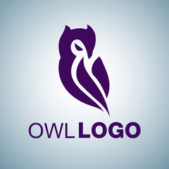 Wall Mural - owl logo 4
