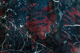 Fototapeta Desenie - Black onyx with red spots texture