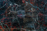 Fototapeta Desenie - Black onyx with red spots texture