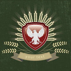 Vector vintage logo of the eagle