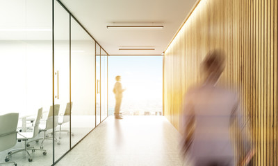 Canvas Print - Businesspeople in conference room toning