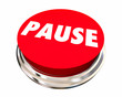 Pause Take Break Rest Recess Round Button 3d Illustration
