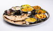 indian food platter, indian thali, indian veg thali,paratha, rice, aalu bhaji,puri or poori, complete meal, south indian thali