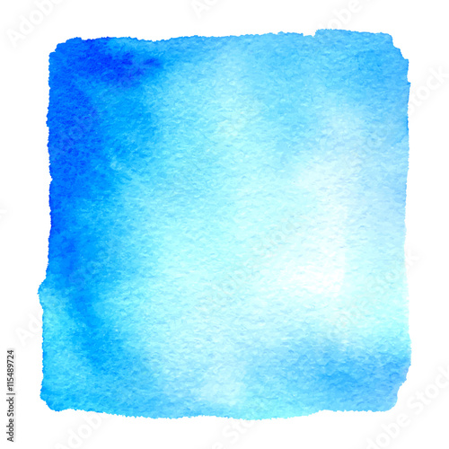 Light Blue Watercolor Hand Drawn Banner Vector Watercolour Paper