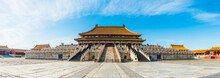 Panoramic View Of The Forbidden City. It Is A Very Famous Landmark In Beijing.