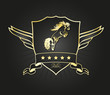 Golden Horse vector logo