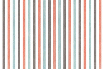 Wall Mural - Watercolor pink, blue and grey striped background.