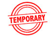 TEMPORARY Rubber Stamp