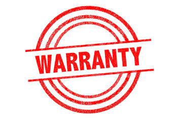 Sticker - WARRANTY Rubber Stamp