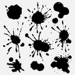 © harmonia_green - set of black paint splatters
