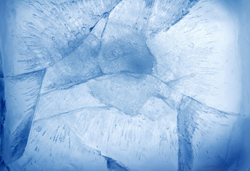 Wall Mural - Cracked ice background