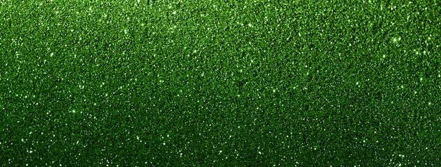 Wall Mural - green glitter texture abstract banner background