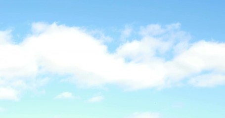 Poster - A sunny blue sky with clouds