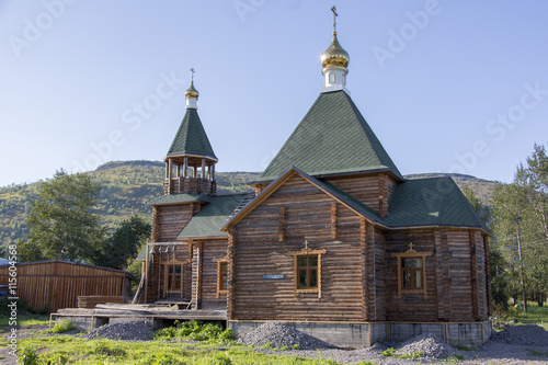 Fotografie, Tablou Kirche in Esso - Kamtschatka - Sibirien - Russland