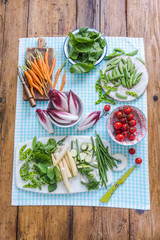 Wall Mural - fresh vegetables from local market