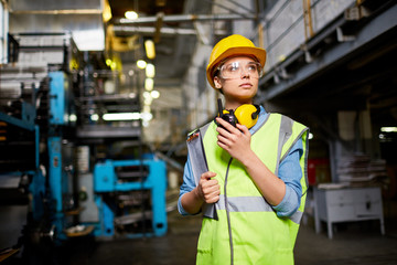 Wall Mural - Pretty young engineer