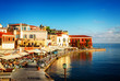 bay of Chania at sunny summer day, Crete Greece, toned