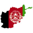 Territory and flag of Afghanistan