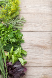 Fresh garden herbs