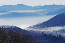 Winter View Of Southern Appalachian Mountains,Great Smoky Mountains National Park, N.C.
