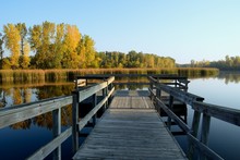 Autumn Colors And A Fishing Dock