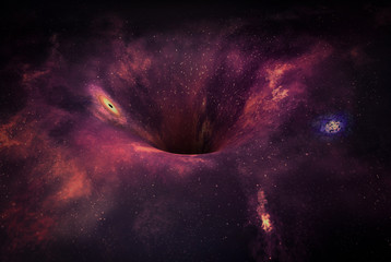 Wall Mural - Wormhole in space